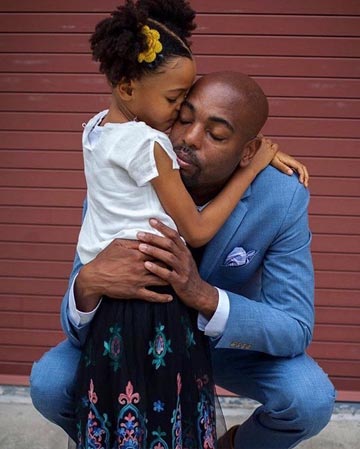 Rodney McFadden with his daughter